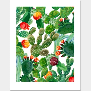 Cactus texture Posters and Art